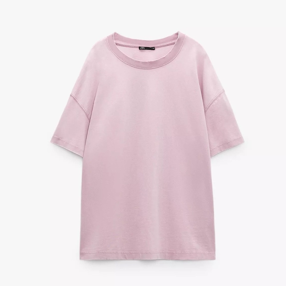 Zara | Dye Effect Oversized T-Shirt | S